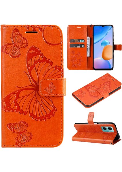 Xiaomi Redmi Not 11E Için Flip Case Pu Deri Darbeye Kapak Manyetik (Yurt Dışından)