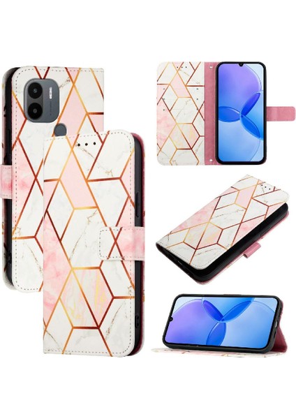 Xiaomi A1 Artı/a2 Artı Mermer Desen Cüzdan Kickstand Pu Deri (Yurt Dışından)