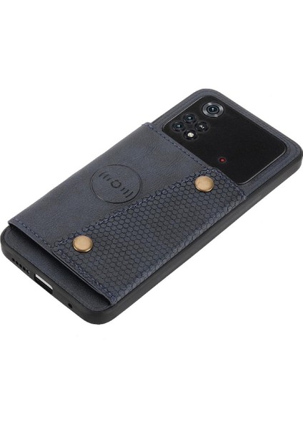 Cüzdan Kılıf Için Xiaomi Poco X4 Pro 5g Kickstand Darbeye Koruyucu Kılıf (Yurt Dışından)