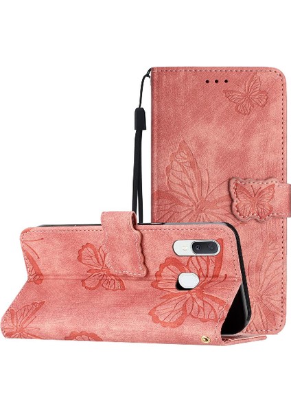 Galaxy A40 Pu Deri Manyetik Kapatma Cüzdan Kartı Için Flip Case (Yurt Dışından)
