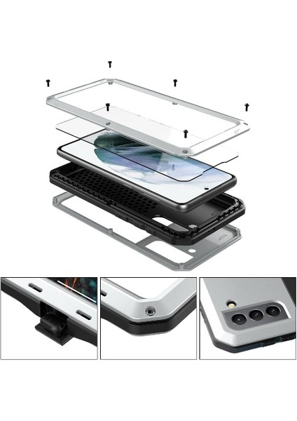 Galaxy S21 Artı Toz Geçirmez Alüminyum Alaşım Için Ağır Metal Kasa (Yurt Dışından) modelleri
