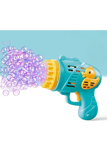 Oyuncak Duck Çok Delikli Pilli Köpük Atan Tabanca Oyuncağı 23 Delikli Bubble Gun modelleri