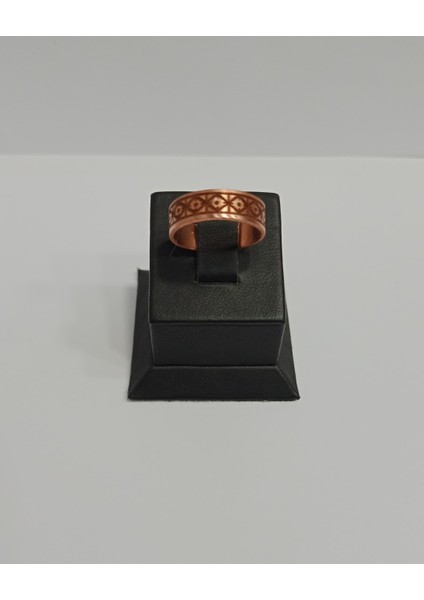 Etnik Motifli Bakır Yüzük 6mm LZRY0011-1