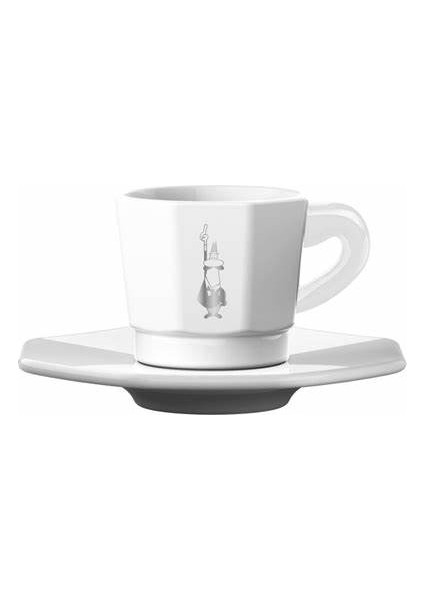 Set 4'lü Face Porselen Beyaz Fincan Seti