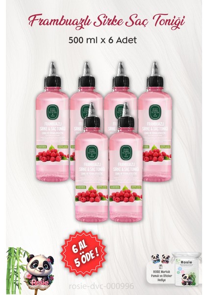 Frambuazlı Sirke & Saç Toniği 500 ml ve Rosıe