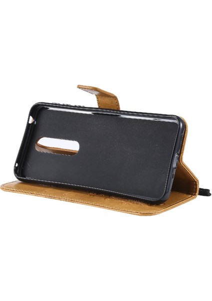 Nokia 7.1 Için Flip Case Pu Deri Flip Kickstand Manyetik Kapak Kapak (Yurt Dışından)
