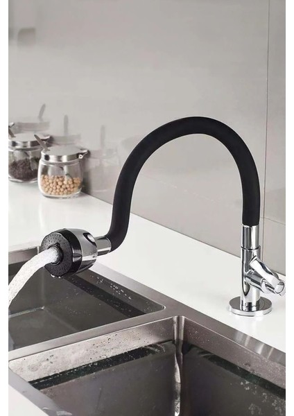 Tekno Trust 2 Yıl Siyah 2 Fonksiyonlu Oynar Gövdeli Tasarruflu Kubar Su Musluk Başlığı modelleri