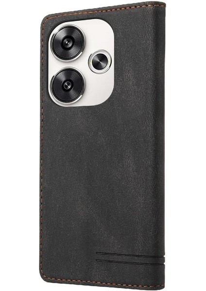 Xiaomi Poco F6 Iki Kart Yuvaları Kickstand Premium Deri Için Flip Case (Yurt Dışından)