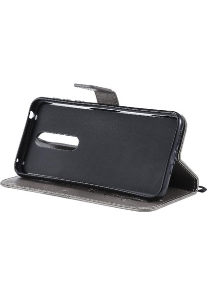 Nokia 7.1 Için Flip Case Pu Deri Flip Kickstand Manyetik Kapak Kapak (Yurt Dışından)