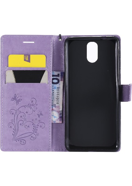 Nokia 3.1 Için Flip Case Pu Deri Flip Kickstand Manyetik Kapak Kapak (Yurt Dışından)