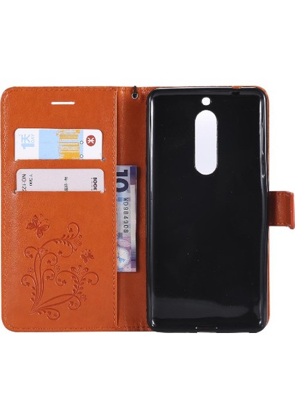 Nokia 5 Flip Kickstand Darbeye Kapak Manyetik Kapak ile Flip Case (Yurt Dışından)