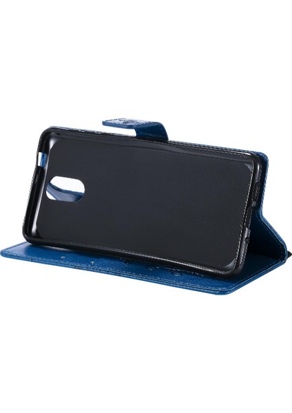 Nokia 3.1 Için Flip Case Pu Deri Flip Kickstand Manyetik Kapak Kapak (Yurt Dışından)