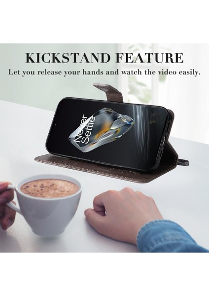 Oneplus 12 Için Flip Case 5g Darbeye Kapak Kart Yuvası Standı ile Manyetik (Yurt Dışından)