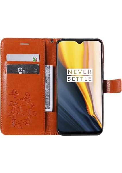 Oneplus 6t Için Flip Case Pu Deri Darbeye Kapak ile Kickstand Çevirin (Yurt Dışından)