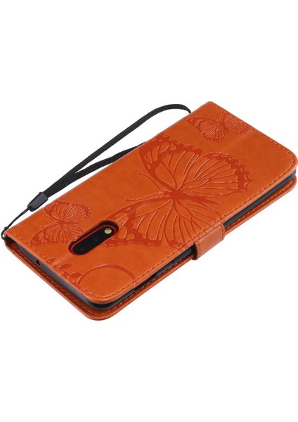 Oneplus 6t Için Flip Case Pu Deri Darbeye Kapak ile Kickstand Çevirin (Yurt Dışından)