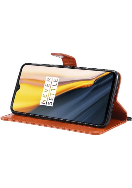 Oneplus 6t Için Flip Case Pu Deri Darbeye Kapak ile Kickstand Çevirin (Yurt Dışından)