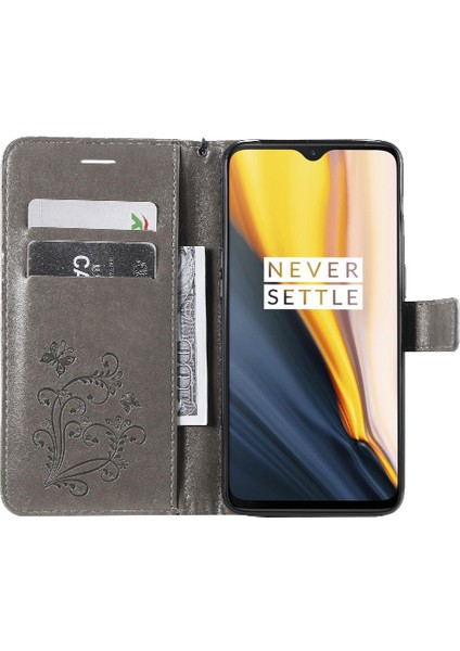 Oneplus 6t Için Flip Case Pu Deri Darbeye Kapak ile Kickstand Çevirin (Yurt Dışından)