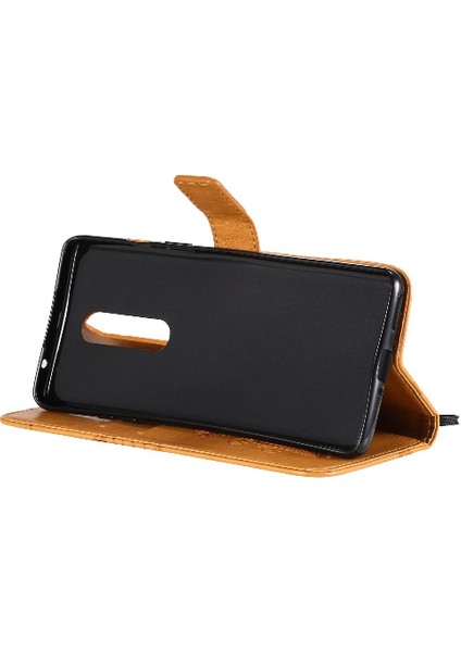 Kart Yuvası Standı ile Oneplus 8 Flip Kickstand Pu Deri Için Flip Case (Yurt Dışından)