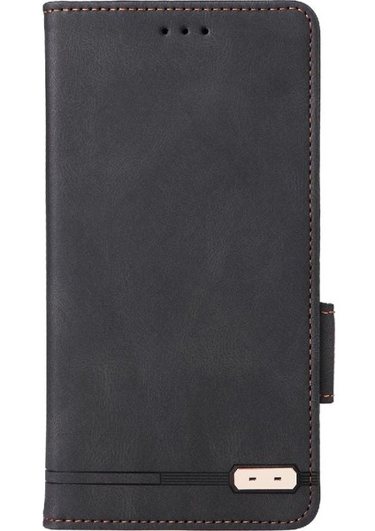 Xiaomi Poco F6 Deri Folio Flip Case Manyetik Karbon Fiber (Yurt Dışından)