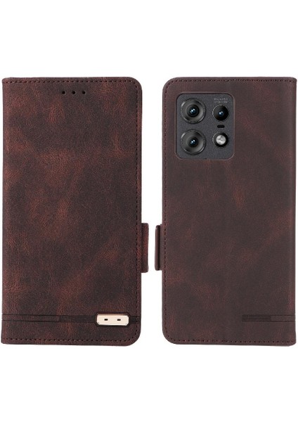 Motorola Moto Kenar 50 Pro Için Kılıf Tam Koruma Manyetik Karbon Fiber (Yurt Dışından)