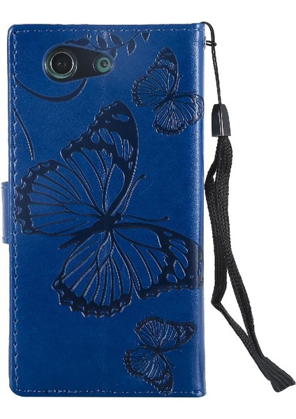 Sony Xperia Z3 Mini Pu Deri Darbeye Kapak Için Flip Case Manyetik (Yurt Dışından)