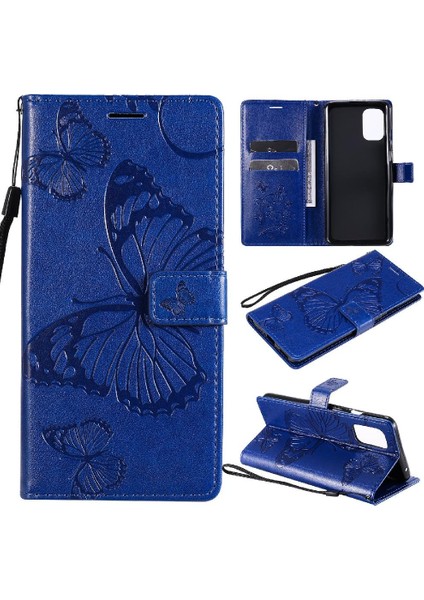 Kart Yuvası Standı ile Oneplus 8t Için Flip Case Kickstand Manyetik Pu Çevirin (Yurt Dışından)