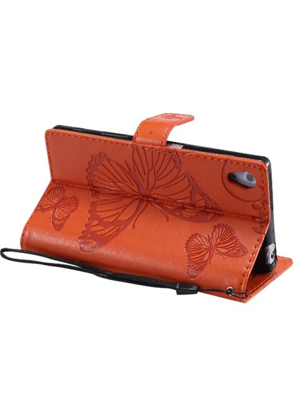 Sony Xperia Z5 Flip Kickstand Manyetik Kapak Için Flip Case Kart Yuvası ile (Yurt Dışından) modelleri