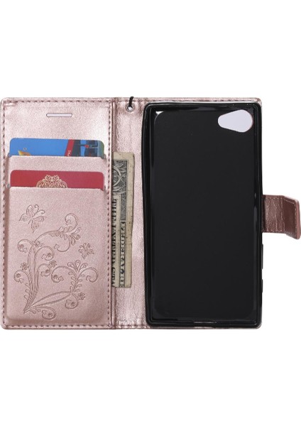 Sony Xperia Z5 Mini Flip Kickstand Pu Deri Manyetik Kapak Için Flip Case (Yurt Dışından)
