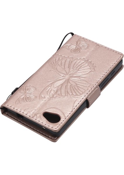 Sony Xperia Z5 Mini Flip Kickstand Pu Deri Manyetik Kapak Için Flip Case (Yurt Dışından)