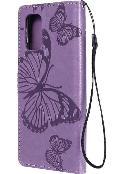 Kart Yuvası Standı ile Oneplus 8t Için Flip Case Kickstand Manyetik Pu Çevirin (Yurt Dışından)
