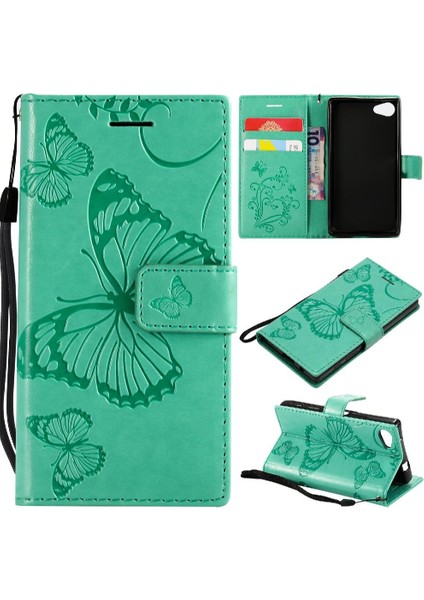 Sony Xperia Z5 Mini Flip Kickstand Pu Deri Manyetik Kapak Için Flip Case (Yurt Dışından)
