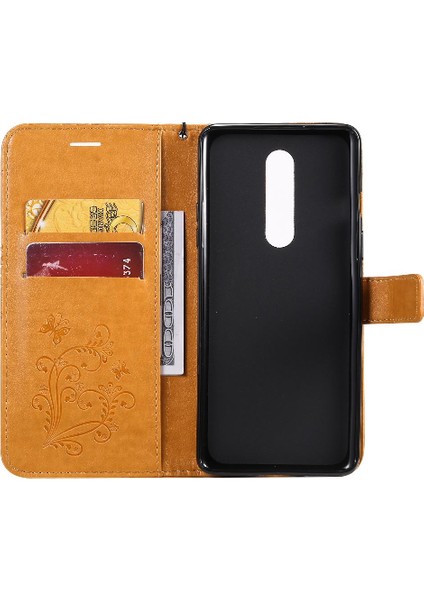 Kart Yuvası Standı ile Oneplus 8 Flip Kickstand Pu Deri Için Flip Case (Yurt Dışından)