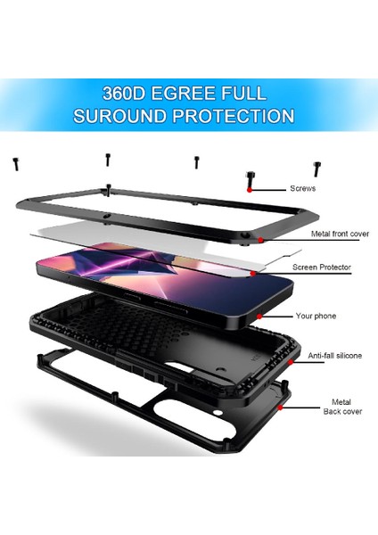 Samsung Galaxy S24 Ağır Darbeye Dayanıklı 360 Için Ağır Metal Kasa (Yurt Dışından) indirimleri