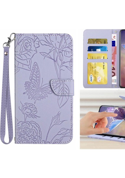 Bilek Kayışı ile Realme C65 4g Pu Deri Flip Kapak Için Flip Case ve (Yurt Dışından)