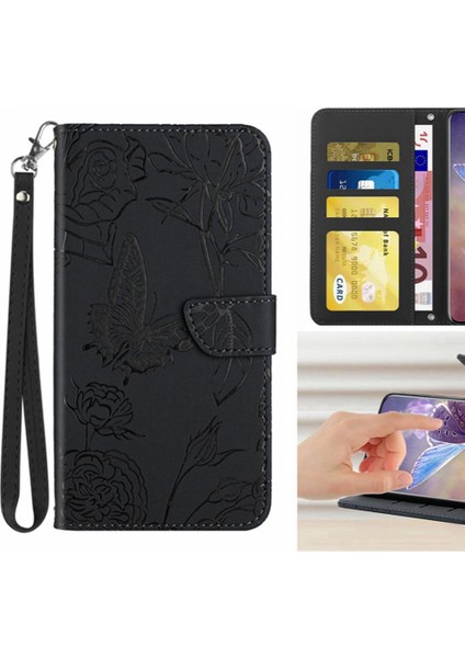 Bilek Kayışı ile Realme C65 4g Pu Deri Flip Kapak Için Flip Case ve (Yurt Dışından)