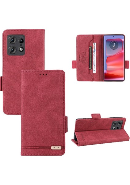 Motorola Moto Kenar 50 Pro Için Kılıf Tam Koruma Manyetik Karbon Fiber (Yurt Dışından)