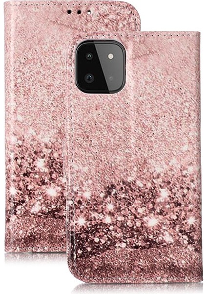 Samsung Galaxy A22 5g Manyetik Kart Yuvaları Tutucu Mermer Pu Için Flip Case (Yurt Dışından)