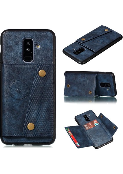 Samsung Galaxy A6 Artı 2018 Kickstand Cüzdan Kılıf Buit Için Cüzdan Kılıf (Yurt Dışından)