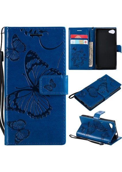 Sony Xperia Z5 Mini Flip Kickstand Pu Deri Manyetik Kapak Için Flip Case (Yurt Dışından)
