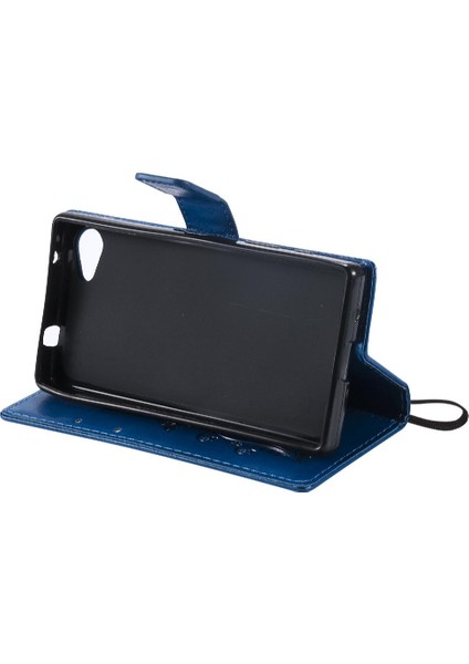 Sony Xperia Z5 Mini Flip Kickstand Pu Deri Manyetik Kapak Için Flip Case (Yurt Dışından)