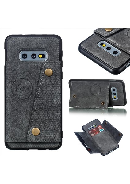 Samsung Galaxy S10 Lite Kickstand Buit Için Cüzdan Kılıf Demir Darbeye (Yurt Dışından)