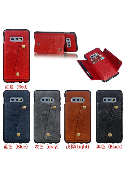 Samsung Galaxy S10 Lite Kickstand Buit Için Cüzdan Kılıf Demir Darbeye (Yurt Dışından)