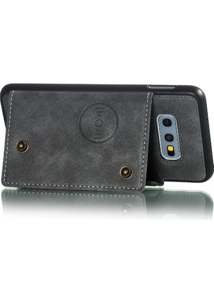 Samsung Galaxy S10 Lite Kickstand Buit Için Cüzdan Kılıf Demir Darbeye (Yurt Dışından)