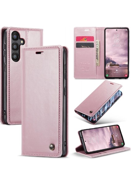 Samsung Galaxy Flip 5g Için Flip Case Çılgın At Pu Deri Retro Cüzdan (Yurt Dışından)