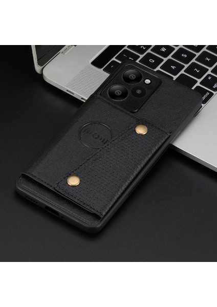 Cüzdan Kılıf Xiaomi Poco X5 Pro Kickstand Cüzdan Kılıf Buit Demir Kart (Yurt Dışından)