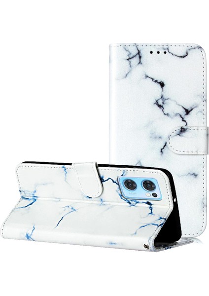 Oppo Bulmak Için Flip Case X5 Lite Manyetik Pu Deri Cüzdan Mermer Desen (Yurt Dışından)