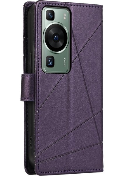 YH Mall Huawei P60 Darbeye Kickstand Üç Kart Yuvaları Şok Için Flip Case (Yurt Dışından)