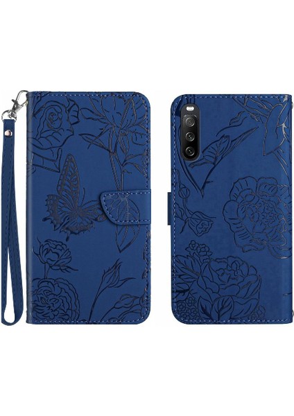 Sony Xperia 10 Vi Için Flip Case Darbeye Deri Kılıf Pu Deri Flip (Yurt Dışından)