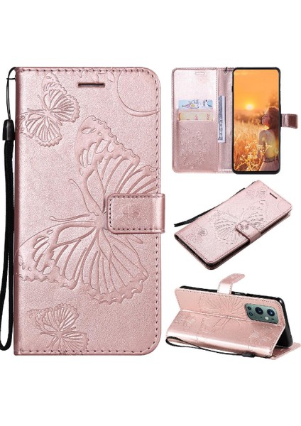 Kart Yuvası Standı ile Oneplus 9 Pro Için Flip Case Manyetik Kapak Kapak Çevirin (Yurt Dışından)