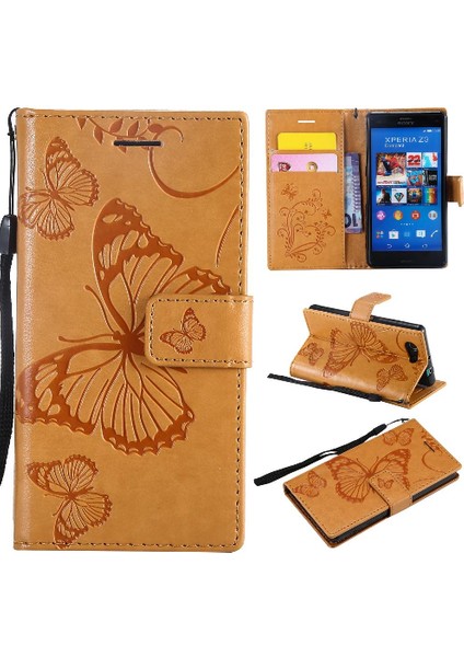 YH Mall Sony Xperia Z3 Mini Pu Deri Darbeye Kapak Için Flip Case Manyetik (Yurt Dışından)